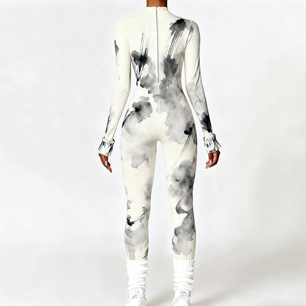 Women's Autumn Tie-Dye Yoga Suit